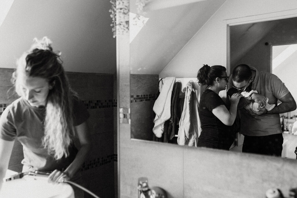 Installation à domicile du thérapeutique bain bébé