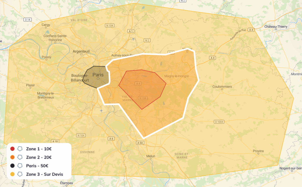 Carte Ile de france, 75, 77, 78, 91, 92, 93,94, 95. Frais de Déplacement Domicile, thérapeutique bain bébé, atelier massage bébé, portage physiologique, reflexologie bébé